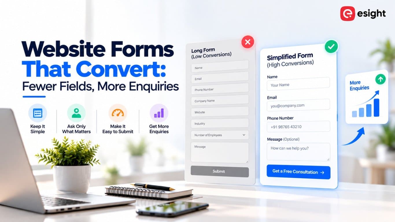 Website Forms That Convert: Fewer Fields, More Enquiries
