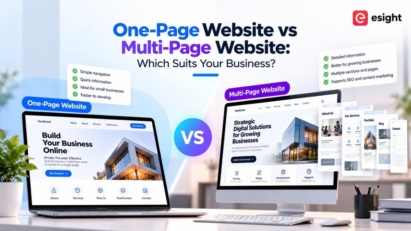 One-Page Website vs Multi-Page Website: Which Suits Your Business?