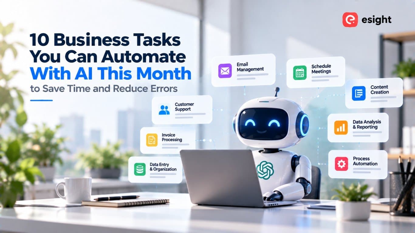 10 Business Tasks You Can Automate With AI This Month to Save Time and Reduce Errors